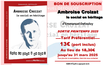 « Ambroise Croizat, le social en héritage » en pré-commande !